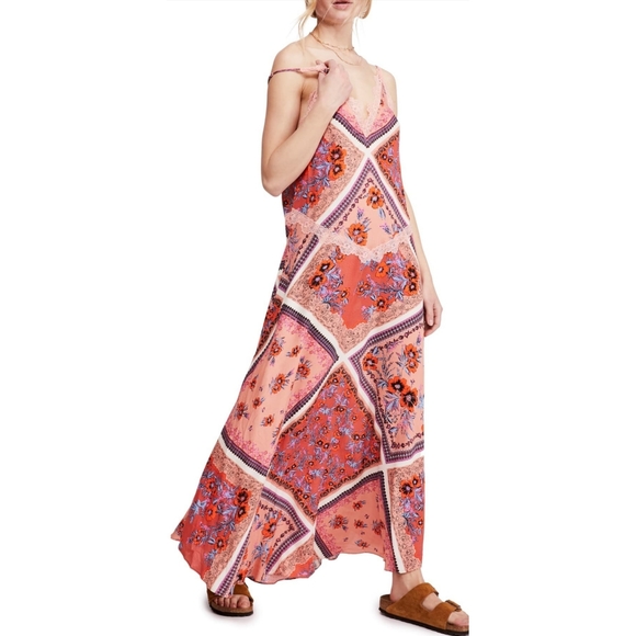 Free People Stevie floral lace trim maxi dress - Picture 5 of 6